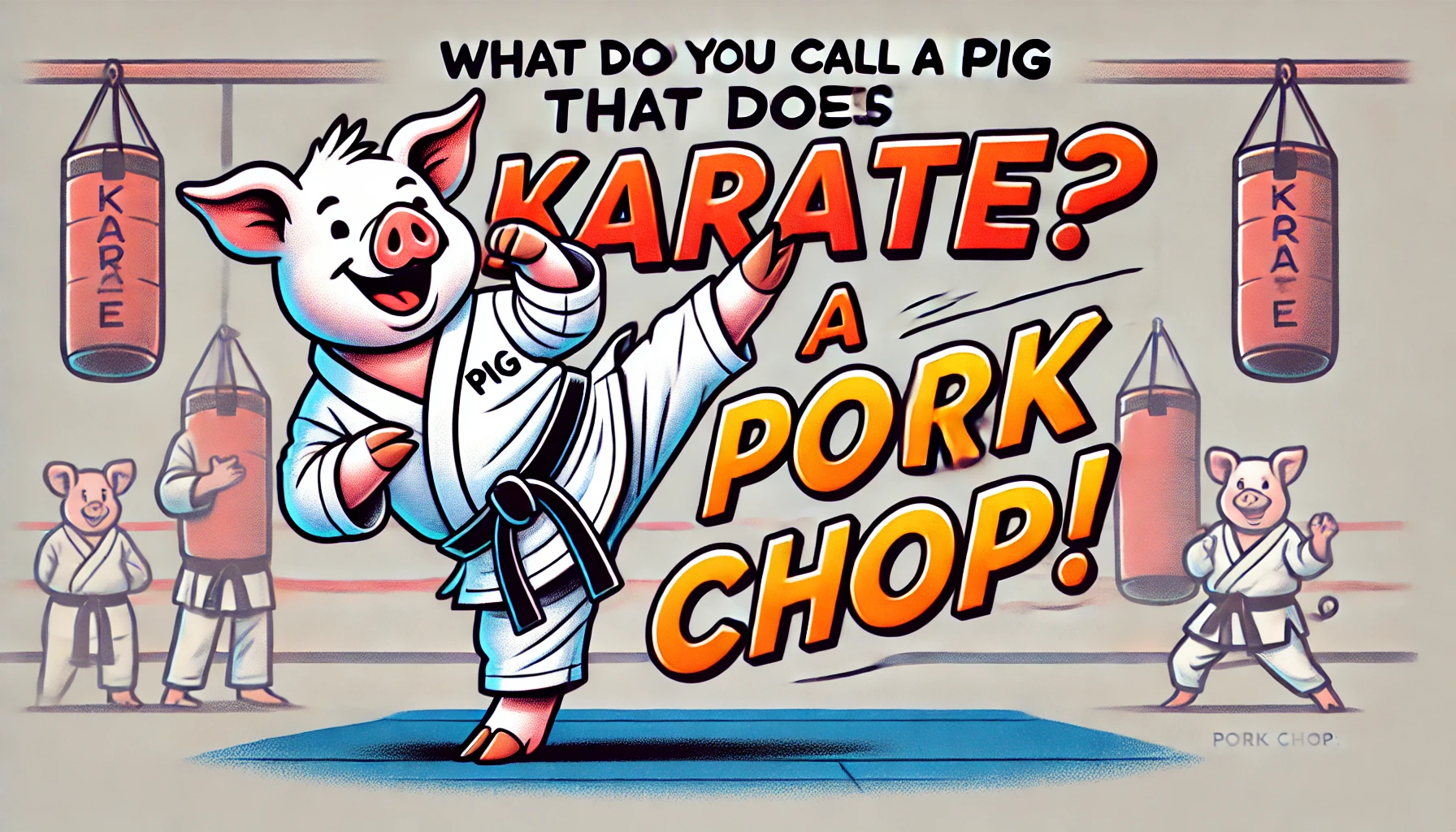 What do you call a pig that does karate? A pork chop.