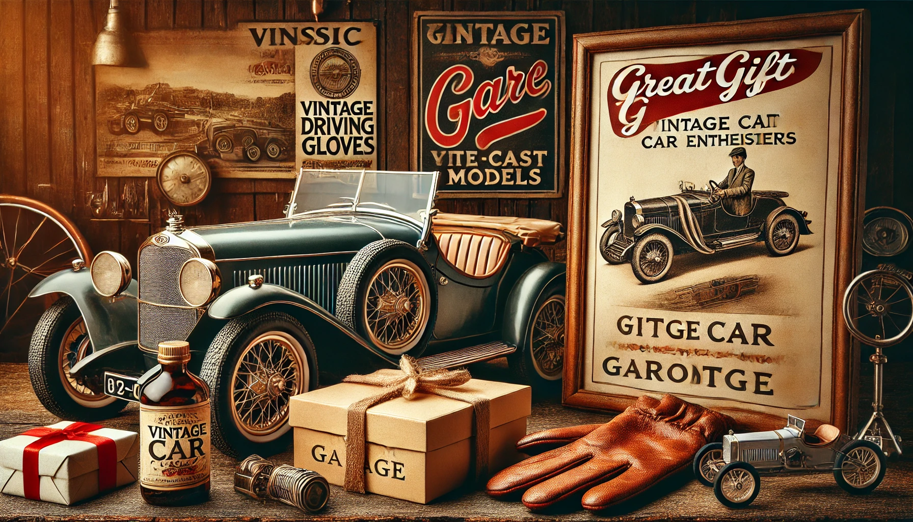 make picture for website with logo to website greatgift.us about Gift ideas for vintage car lovers