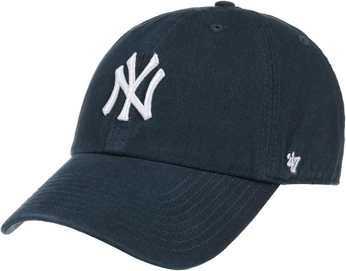 MLB New York Yankees Men's '47 Brand Home Clean Up Cap, Navy, One-Size