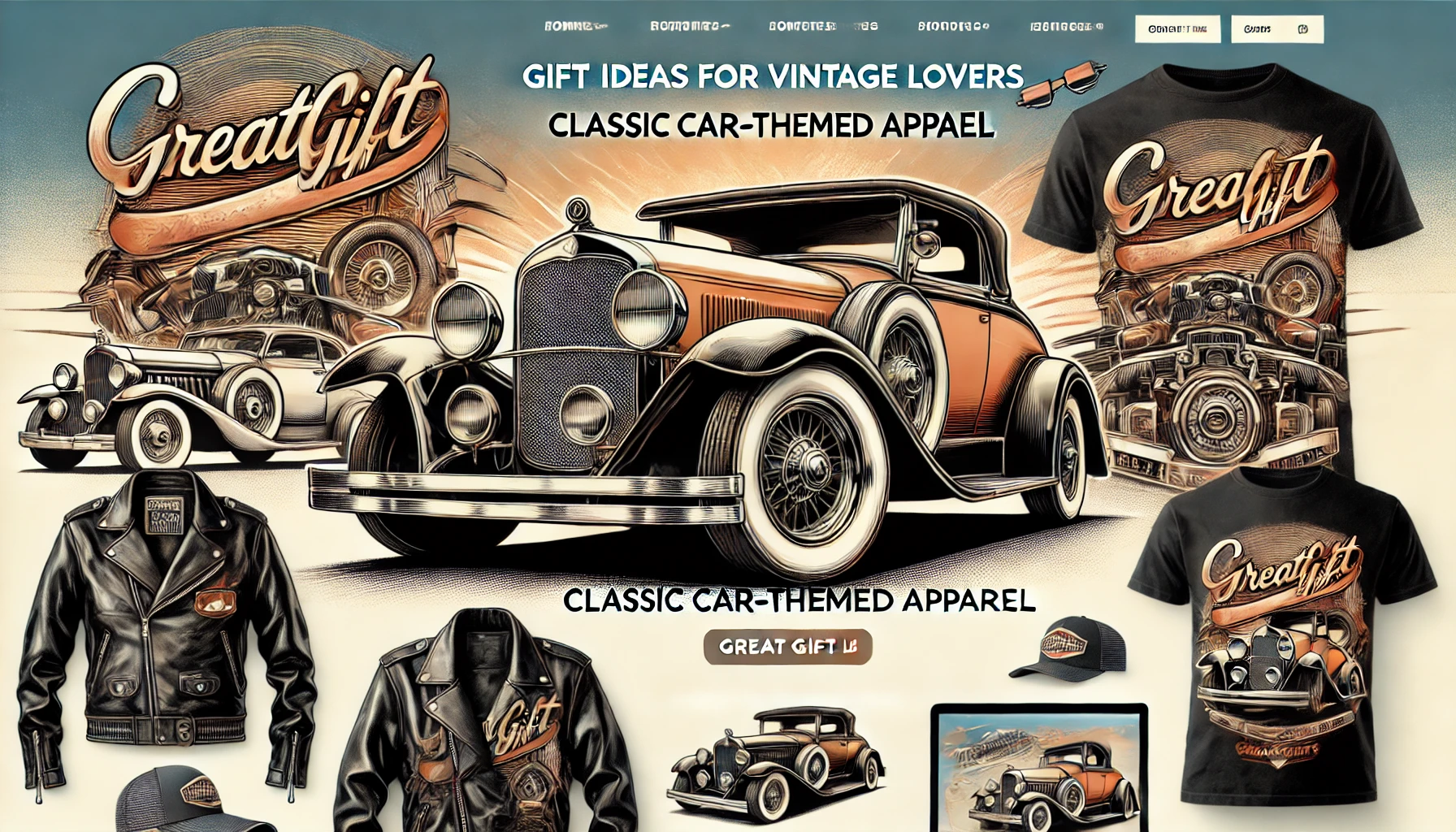 Gift Ideas for Vintage Car Lovers: Classic Car-Themed Apparel