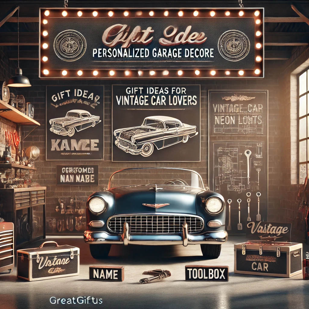 Gift Ideas for Vintage Car Lovers: Personalized Garage Décor