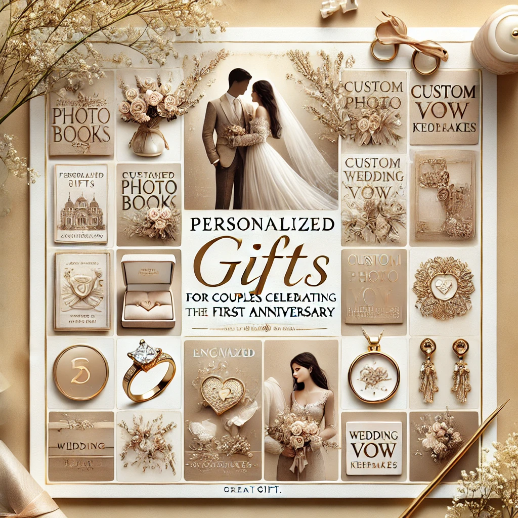 Personalized Gifts for Couples Celebrating Their First Anniversary