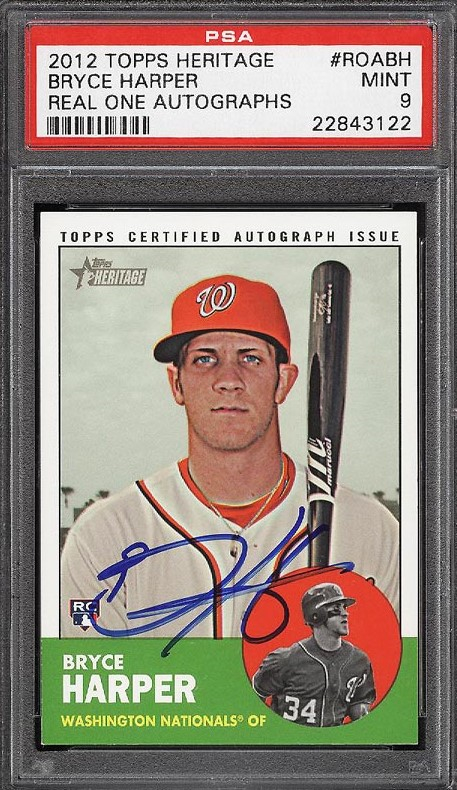 2012 Topps Heritage Real One Bryce Harper