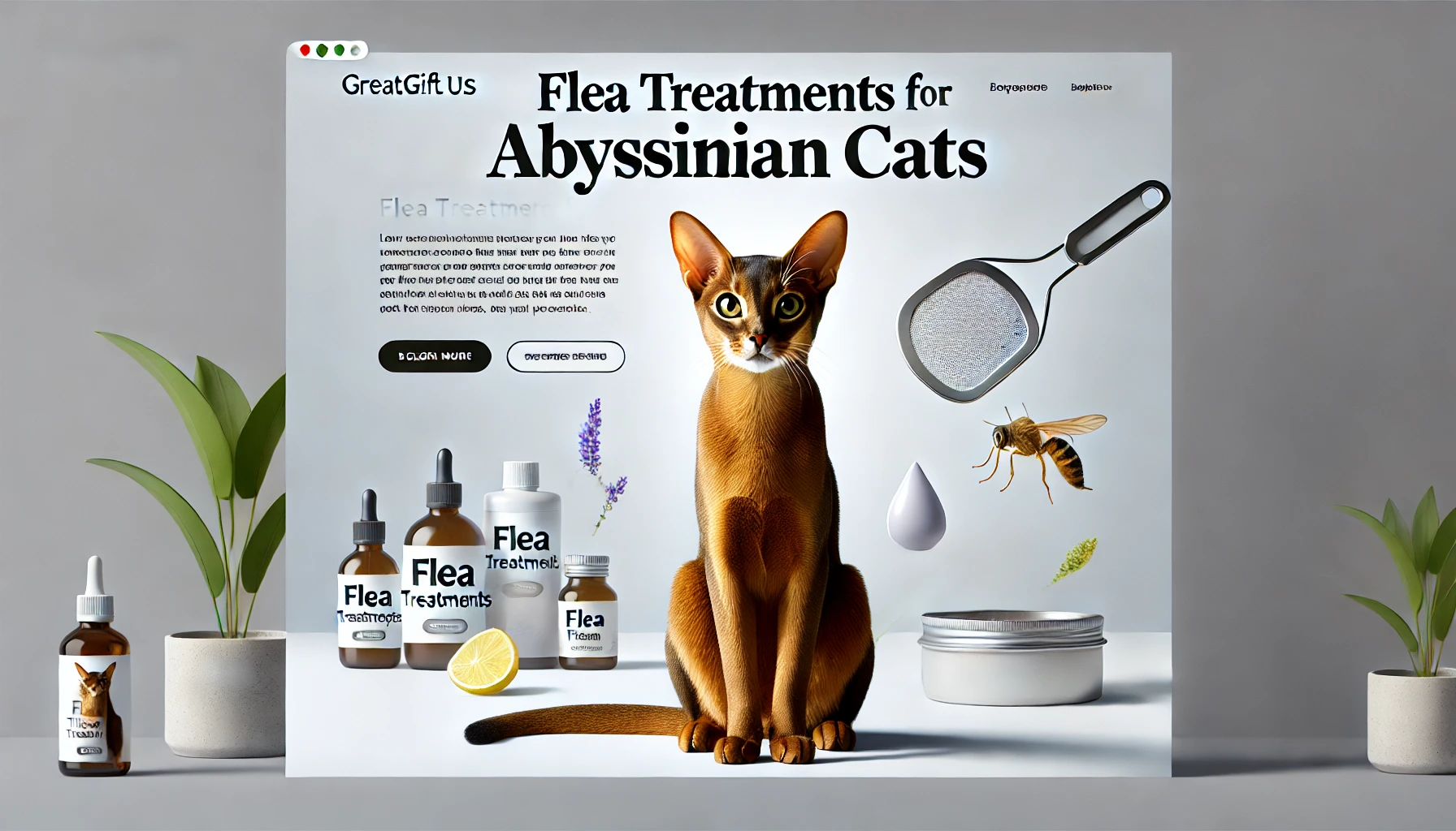 Flea Treatments for Abyssinian Cat